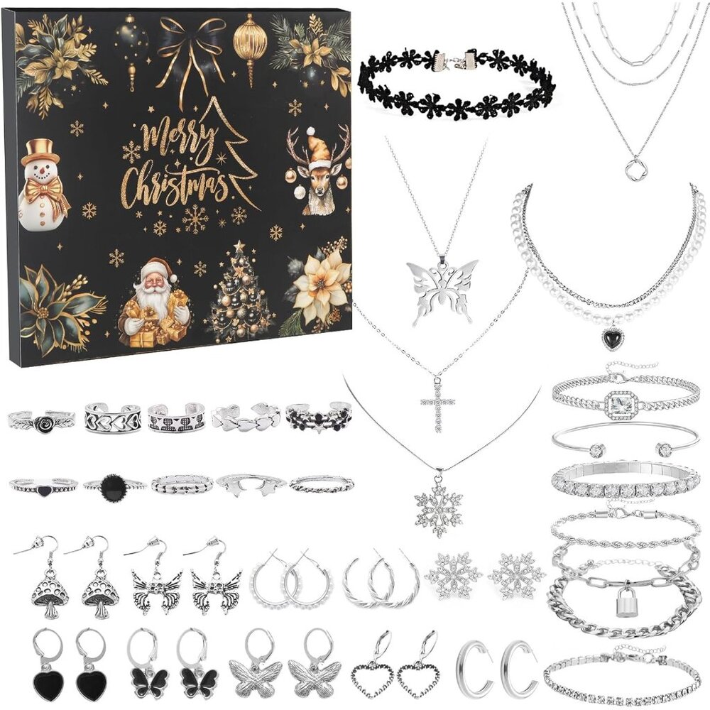 Jewelry Advent Calendar 2025 For Women - 24 Days Advent Calendar 2025 Adult Wome